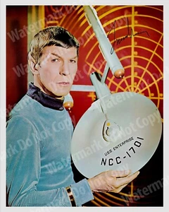 Star Trek TOS 8x10 Leonard Nimoy signiert Werbung Foto Reprint Sammlerstück - Bild 1 von 8