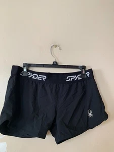 Pantalones cortos para correr para mujer Spyder Vista negros tallas varias nuevos con etiquetas - Imagen 1 de 5