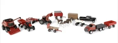 1/64 Case IH Tractor , Vehicles and Animals 20 Piece Value Set by ERTL ZFN44091 - Image 1 of 4
