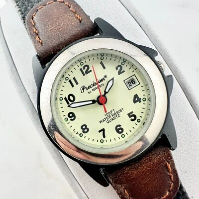 Reloj analógico para mujer Precision by Gruen correa con hebilla negra batería nueva. GP400L Foto 1 de 4