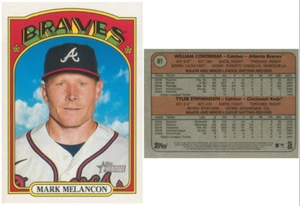 2021 Topps Heritage Mark Melancon Stephenson Contreras WRONG BACK ERROR Card #81 - Picture 1 of 3