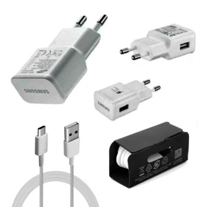 Cargador Adaptador Rápido Oficial Samsung Blanco UE 15W 2 Pines y Cable USB C - Imagen 1 de 24