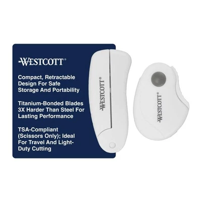 Minis Westcott unidas a titanio para manualidades y costura, incluye tijeras para... Foto 1 de 4