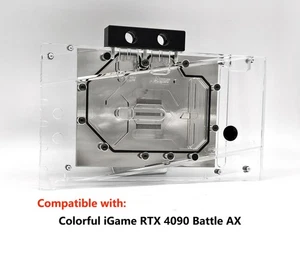 Granzon GPU Water Block Use For Colorful iGame RTX 4090 Battle AX N-IG4090ZF-X - Picture 1 of 5