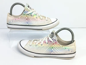 Converse All Exploding Star Rainbow UK 3 Low Tops Kicks Plimsoles Trainers Retro - Picture 1 of 6
