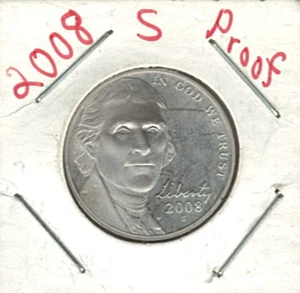 2008 S Jefferson nickel in PROOF condition stk 5311 - Picture 1 of 2