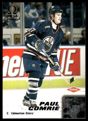 1999-00 Pacific Omega #89 Paul Comrie Edmonton Oilers Rookie Hockey Card - Image 1 of 2