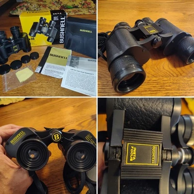 1992 Bushnell Binocular 13-3410 VINTAGE 7x35 Insta Focus, Box, Case CLEAN - Image 1 of 4