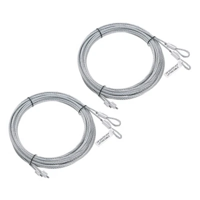 Cable de resorte de torsión de 3 mm de diámetro para puerta de garaje de 4 piezas de 15,6 pies 4,8 metros Foto 1 de 4