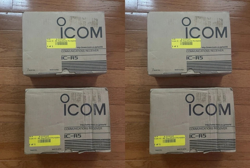 Icom IC- R5 Receiver Radio LOT OF 4 Handheld Portable Communications Wideband - Image 1 of 4