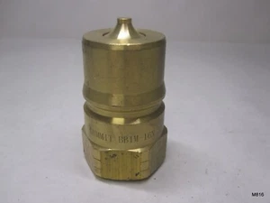 1″ NPT ISO 7241-B Brass Quick Disconnect Hydraulic Male Coupler - Picture 1 of 4