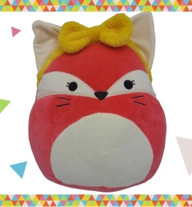 Cerchietto Squishmallows 2023 12" Fifi The Fox Rosso Big Bow San Valentino NUOVO - Foto 1 di 9
