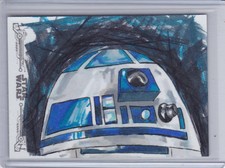 Star Wars A New Hope Black & White Color R2D2 Sketch by Jose Ventura