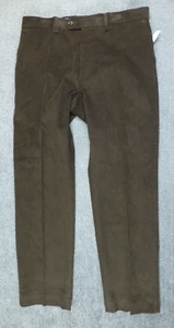 Lauren Ralph Lauren Corduroy Pants Men's 32x30 Chocolate Brown Flat Front NWT - Picture 1 of 12