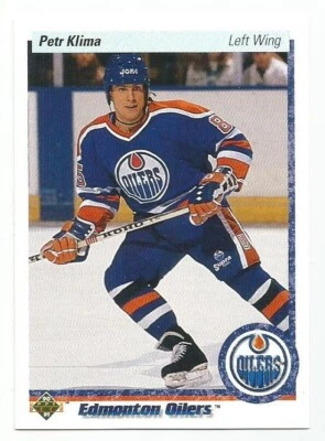 PETR KLIMA 1990-91 UPPER DECK CARD NEAR MINT CONDITION - Image 1 of 2