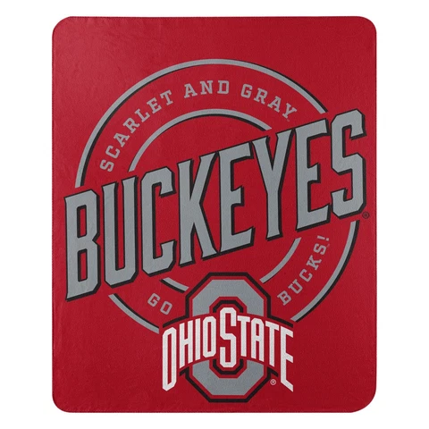 Ohio State Buckeyes NCAA Northwest Company 50x60 Campaign Throw Blanket Cover