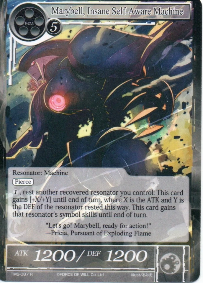Force of Will TCG - TMS - Marybell Insane Self Aware Machine #87 Rare - Image 1 of 1