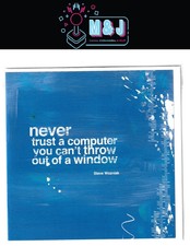 Never Trust A Computer Blank Greeting Card Quote By Steve Wozniak