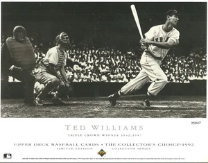 Ted Willams Promo Photography UPPER DECK Collectors Choice Limited Edition - Bild 1 von 1