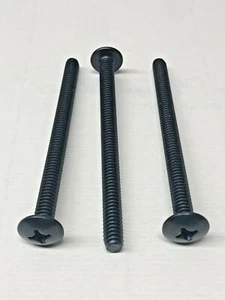 (10) 1/4-20 X 3-1/2 Truss Head Extra Wide Machine Screw BLACK OXIDE 1/4X3-1/2" - Picture 1 of 4