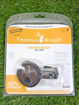 **NEW** Trophy Ridge AWB500M Kill Shot Whisker Biscuit Medium - Black - Image 1 of 2