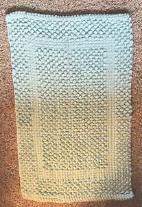 bath rug mint 18x28 100% cotton bathroom home - Picture 1 of 2