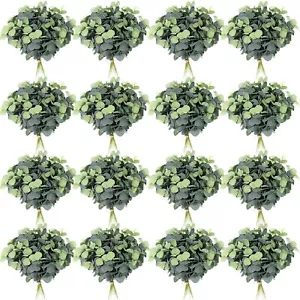 Tigeen 200 Pcs Artificial Eucalyptus Stems Tall 11.8 Inch Tall Faux Eucalyptu... - Picture 1 of 6