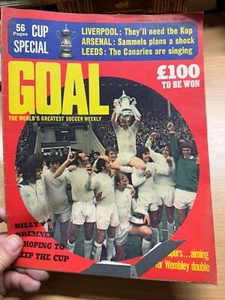GOAL MAGAZINE #228 13 ENE 1973 REVISTA DE FÚTBOL DEL REINO UNIDO - PÓSTER DEL EQUIPO DE NORWICH (LL) - Imagen 1 de 9