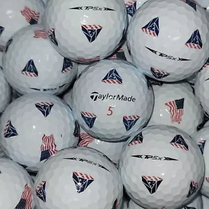 12 pelotas de golf TaylorMade Pix 2021 TP5x bandera de Estados Unidos usadas - grado 5A AAAAA - Imagen 1 de 3