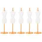 5 Pcs Mini Doll Model Rack Mannequin Stand House Accessories