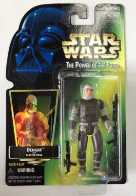 NUEVO Star Wars POTF Dengar con Rifle Bláster Kenner 1997 Foto 1 de 4