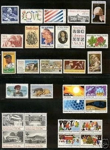 US 1982 Commemorative Year Set /30 Stamps MNH - Image 1 of 1