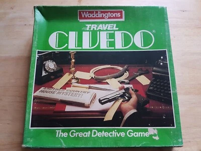 Travel Cluedo (Clue) - Waddingtons 1980's Vintage Board Game - Complete - Image 1 of 4