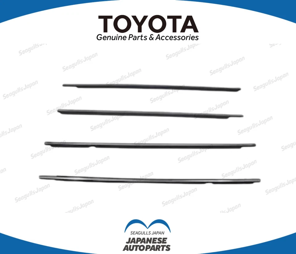 TOYOTA OEM LAND CRUISER PRADO 150 Series 2010-2020 Genuine Door Belt Molding Set - Imagem 1 de 1