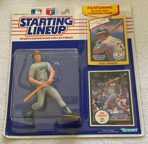 1990 -MLB Starting Lineup, JOSE CANSECO - Oakland Athletic’s (A’s)-NOS Vintage Cover