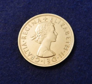 1961 Great Britain 1/2 Crown - Beautiful Coin - See PICS - Picture 1 of 2
