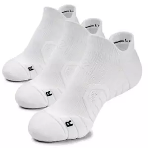 Performance Ankle Socks for Men & Women, Cushioned Foot and Extra Arch Support - Picture 1 of 19
