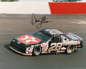 Davey Allison autographed #28 Texaco Havoline NASCAR 8x10 photo