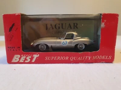  1/43 BEST  JAGUAR E  SPYDER #NURBURGRING#.NO  MINICHAMPS BRUMM BANG PROGETTO K  - Immagine 1 di 4