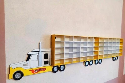 Camión de almacenamiento Hot Wheels coche de juguete vitrina para 60 coches sala de juegos almacenamiento Foto 1 de 4