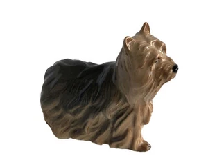 Beswick Yorkshire Terrier stehend #3262 grau & sandbraun glänzend Vintage - Bild 1 von 6