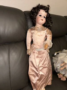 Antique Morimura Brothers #4 Japan Jointed Bisque Composition Doll 27” - Picture 1 of 12