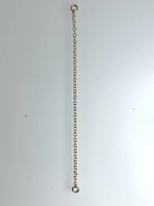 Vintage 9ct Yellow Gold Safety Chain 0.3g 1.5mm Length 2 3/4" - Picture 1 of 2