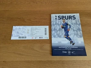 2018-19 Tottenham Hotspur v Wolves + Match Ticket - Picture 1 of 1