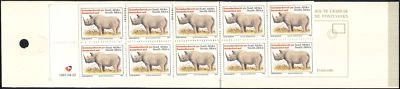 RSA/South Africa 1997 Black Rhinoceros/Animals/Nature/Islapex 10v bklt (n17191) - Image 1 of 2