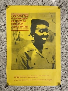 Póster litográfico de Josina Michal Mozambique FRELIMO liberación africana años 70 - Imagen 1 de 10
