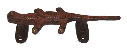 Crocodile Shape Vintage Antique Style Handcrafted Brass Door Pull Handle Knob Cover