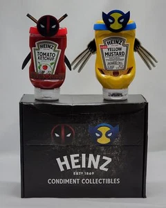 2024 HEINZ Sammler Gewürze MARVEL Deadpool & Wolverine LE Flaschen LESEN - Bild 1 von 12