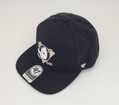 47 Mighty Ducks Hat Snapback Black Classic Embroidered Original Logo - Image 1 of 4