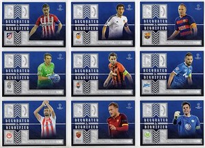 2015-16 Topps UEFA Champions League Showcase Decorated and Dignified You Pick
